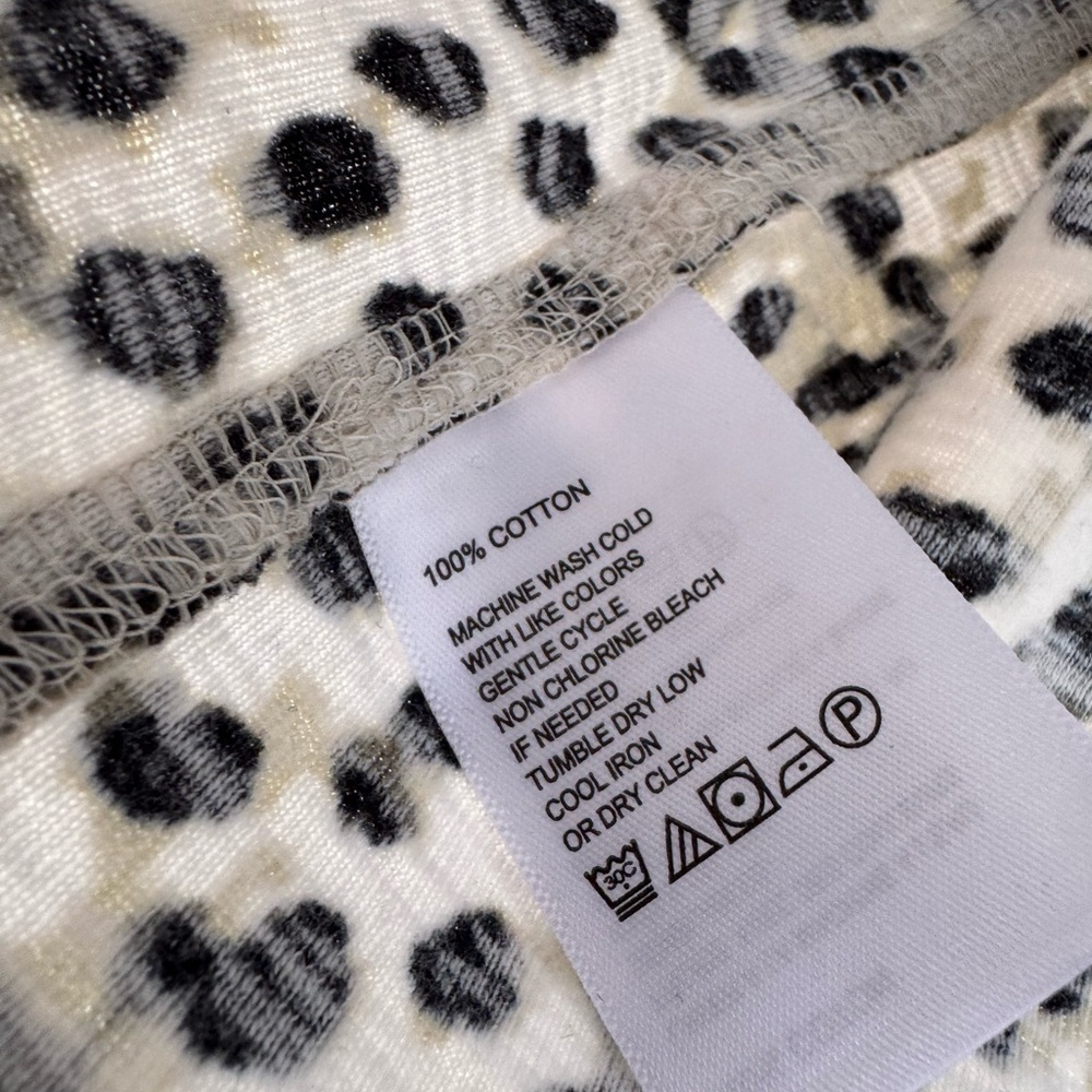 Tommy Bahama Ashby Isles Lagoon Black and Cream Patterned Long Sleeve Top Size M - Picture 9 of 11